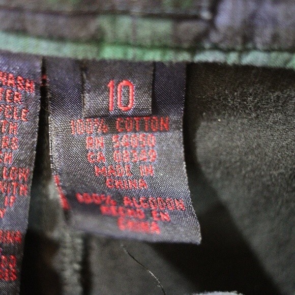 Vintage Ralph Ralph Lauren  Black Baggy Wide Leg Chino Jean's 10 90s y2k - Picture 16 of 16